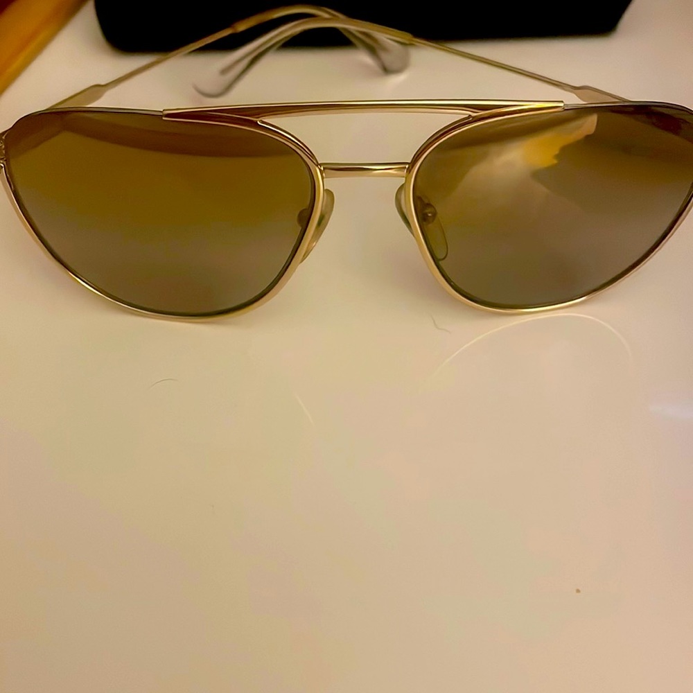 Prada aviator frame sunglasses